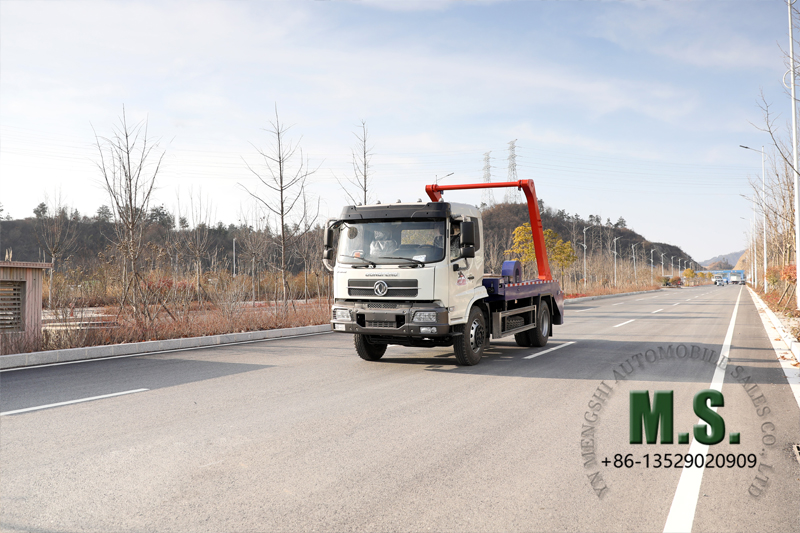 Galería de vehículos y chasis 22: Dongfeng camión de basura del cargador lateral del brazo oscilante
