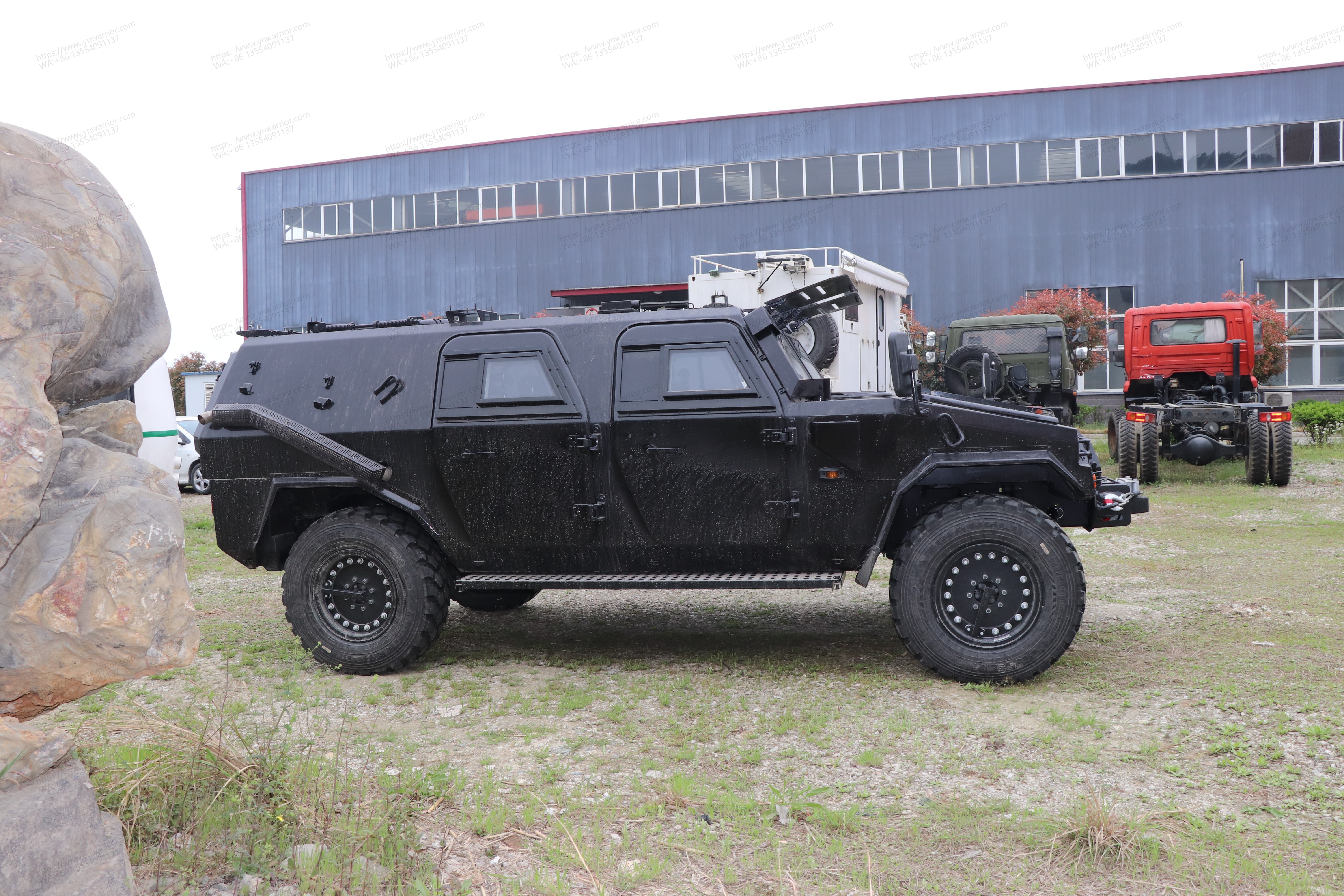 todoterreno Dongfeng Mengshi 4x4 Vehano de policía fuera de carretera 