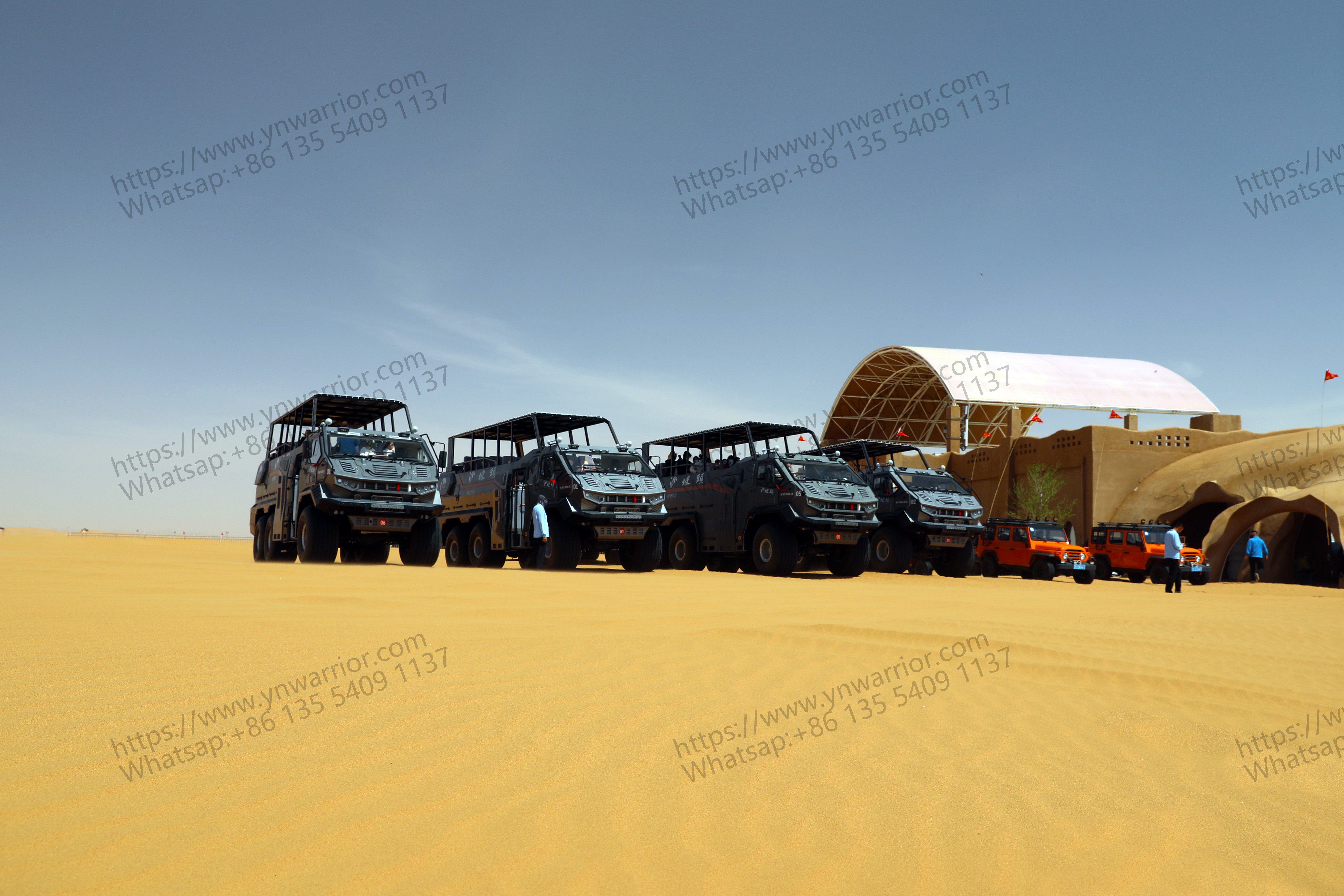 Flota de autobuses de crucero del desierto 