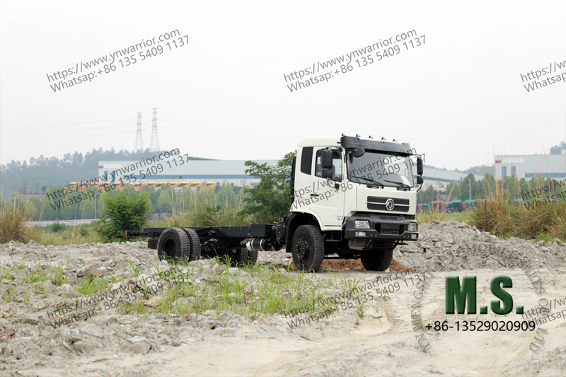 Dongfeng 4x4 Camión, neumáticos traseros dobles, suspensión independiente 