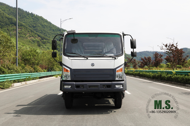 (Nuevo color) Chasis de camión volquete ligero de 5 toneladas y seis unidades_ Chasis de camión volquete diésel todoterreno 6*6_ Nuevo Dongfeng Chasis de camión volquete SM