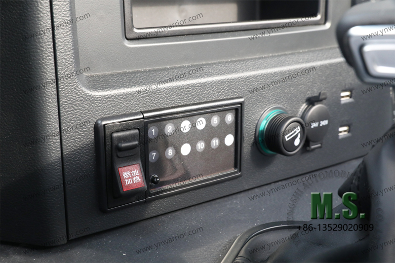 Dongfeng Chasis todoterreno Mengshi 4x4 con panel de control de cabina en la cabina 