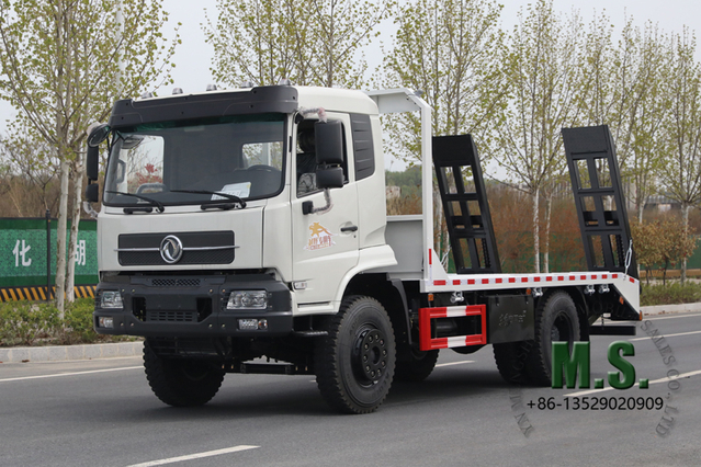 266 caballos de fuerza de 18 toneladas de peso bruto Dongfeng 4x2 Flatbed Road Rescue Truck_ Double Layer Frame, Euro-2, emisión Euro-2, extremadamente duradera, Double Manufacturer directamente