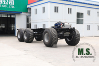 375 caballos de fuerza Peso bruto de 30 toneladas Autobús turístico Massive Desert Cruiser 6x6 Chasis rodante_Transmisión de engranajes helicoidales, bloqueo del diferencial, reductor de fricción, neumáticos para desierto_Directo del fabricante