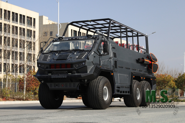 375 caballos de fuerza de 30 toneladas de peso bruto 6x6 Motor de turismo de crucero de desierto masivo Bus_cummins, transmisión helicoidal de 6 velocidades, bloqueo diferencial, reductora, desierto tyre_ fabricante directo directo