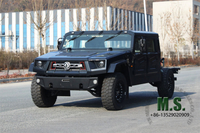 195Hp 4T GVW Dongfeng 4x4 Todoterreno M-hero Jeep Chassis_Motor Cummins Chasis de vehículo blindado militar de alta movilidad Suspensión independiente Neumático antipinchazos con apoyo auxiliar_Fabricante