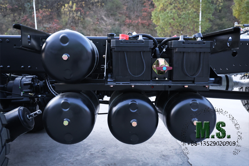 6x6 Chasis rodante de 340 caballos de fuerza para autob&uacute;s Freno de aire con cilindro de aire 