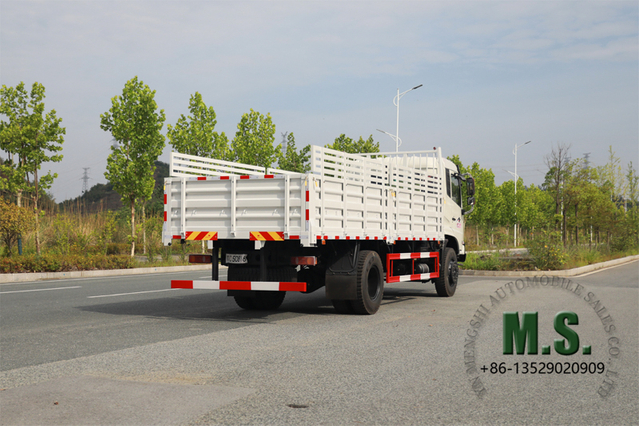 210 caballos de fuerza de 15 toneladas de peso bruto Dongfeng Cargo de carga Cargo extendido Box_Base Wheelmess, motor Cummins, aire acondicionado, llanta de repuesto, buen precio_manufacturer directo directo