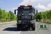 210 caballos de fuerza de 16 toneladas de peso bruto Dongfeng 4x4 Cargo Camion_cummins, nivel de emisión euro-6, puerta de rampa de elevación hidráulica, lona de lluvia, servicio pesado en servicio directo directo