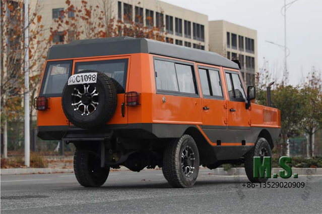 116Hp 3 toneladas de GVW 4x4 Vehículo todoterreno anfibio_Vehículo de rescate de inundaciones a prueba de agua Furgoneta de pasajeros de emergencia_Precio de fábrica directo del fabricante