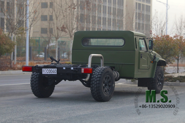 Masa bruta de 6 toneladas y 195 caballos de fuerza Dongfeng Chasis todoterreno de alta gama Mengshi 4x4 con cabina_CTIS, suspensión independiente de doble horquilla delantera y trasera, motor Cummins Euro-6, calidad militar_Fábrica