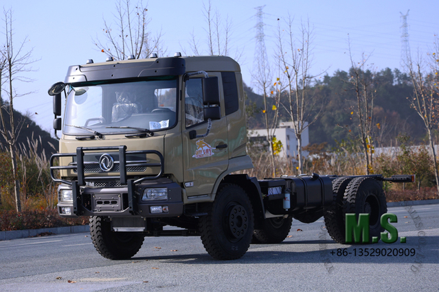 Cabina moderna de peso bruto de 210 caballos de fuerza y ​​18 toneladas Dongfeng Chasis de camión 4x2_Motor Weichai, 60% de capacidad de ascenso, rentable, servicio pesado_Directo del fabricante