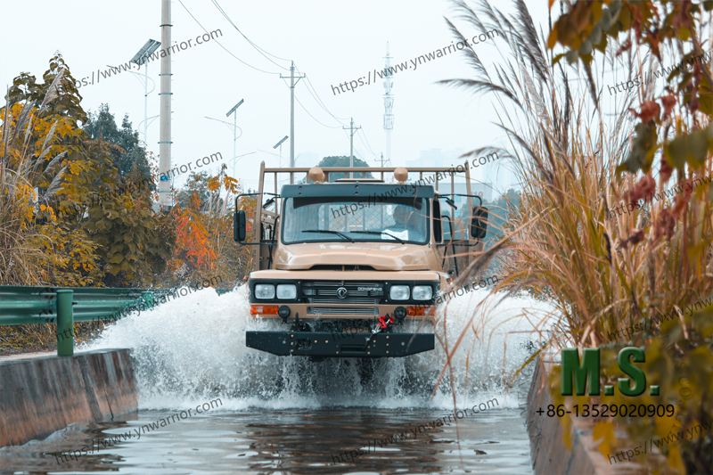 prueba de profundidad de profundidad de camión de carga duradera Dongfeng Durable 