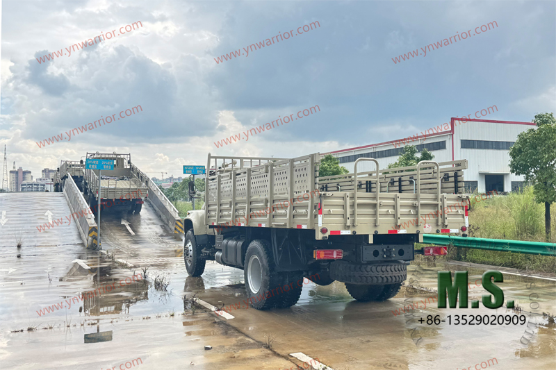 Dongfeng neumático doble trasero de camión 4x4_ prueba de subida