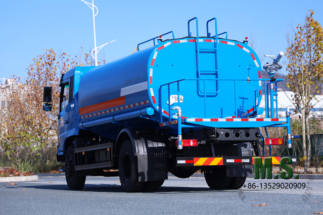 Camión cisterna con rociadores de agua 4x2, 200 caballos de fuerza, 18 toneladas, 15 m³, 15000 L, nivel de emisiones Euro-5, rociador giratorio de 360°, control de operación con una sola tecla_Directo del fabricante