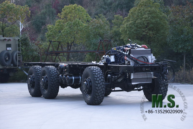 Chasis rodante de 340 caballos de fuerza para autob&uacute;s con llantas traseras simples 