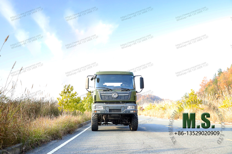 4x4 camión militar chasis color verde disparo frontal 
