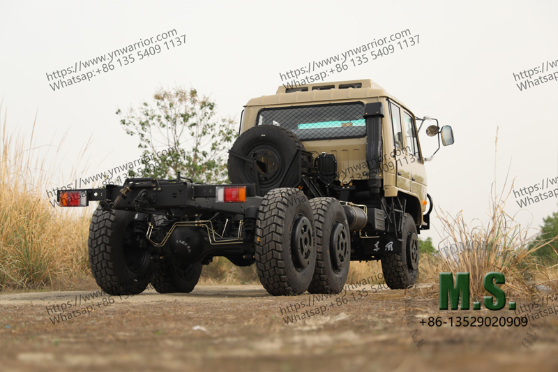 Dongfeng 6x6 camión de doble fila de doble fila 