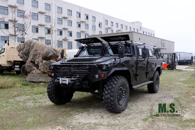 200Hp 6.6Tons de GVW 4x4 Vehículo blindado militar todoterreno_Política de motor Cummins Uso de patrulla Coche de movilidad de combate a prueba de balas_Vehículo blindado Fabricante directo