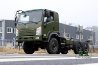 Chasis de camión todoterreno de cabeza plana 2082 de seis unidades _ Chasis de transporte de personal todoterreno semidiésel de dos toneladas Bobcat _ Chasis de transporte por carretera 6*6 mejorado