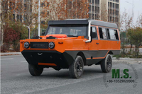 116Hp 3 toneladas de GVW 4x4 Vehículo todoterreno anfibio_Vehículo de rescate de inundaciones a prueba de agua Furgoneta de pasajeros de emergencia_Precio de fábrica directo del fabricante