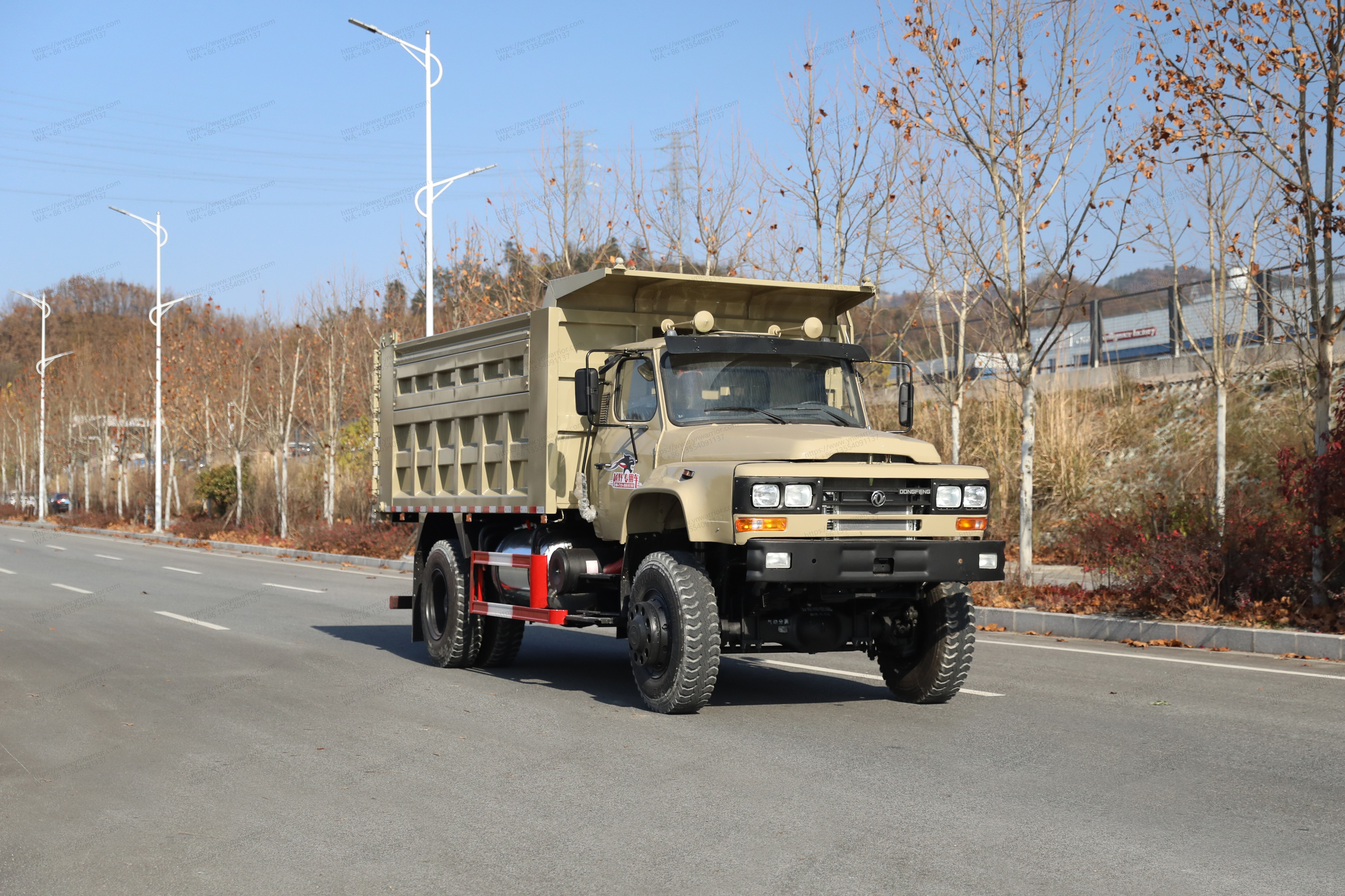 Dongfeng 4x4 Imágenes de camión volcada todoterreno 